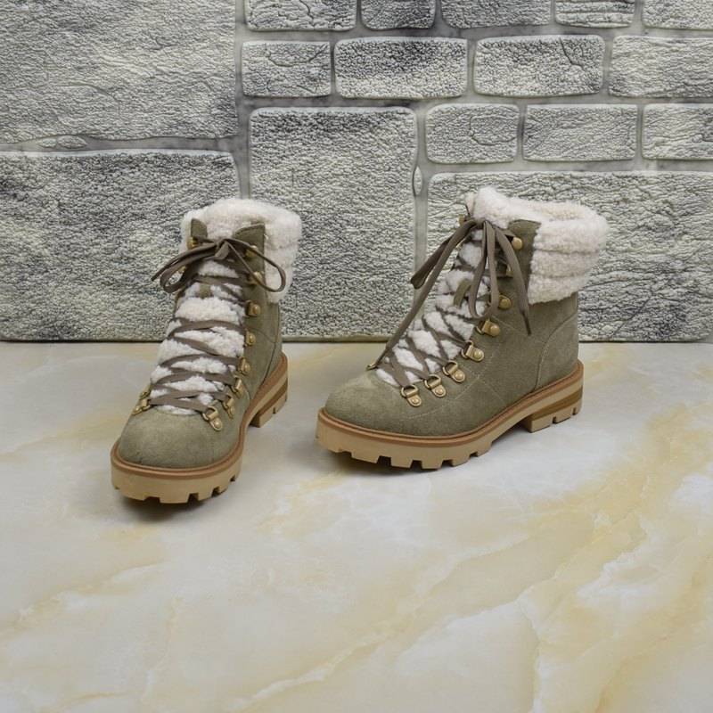 Shin leather original single women's shoes new horse boots fashionable pure color warmth, fashion versatile Martin boots