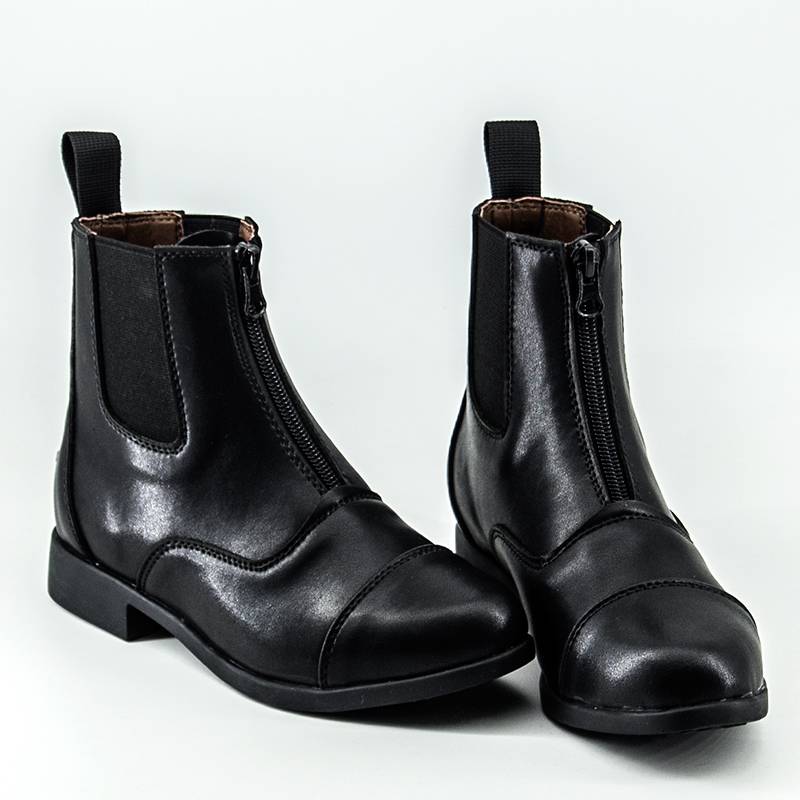Professional equestrian boots Children adult summer horse riding short boots cowhide men and women knight competition training knight boots