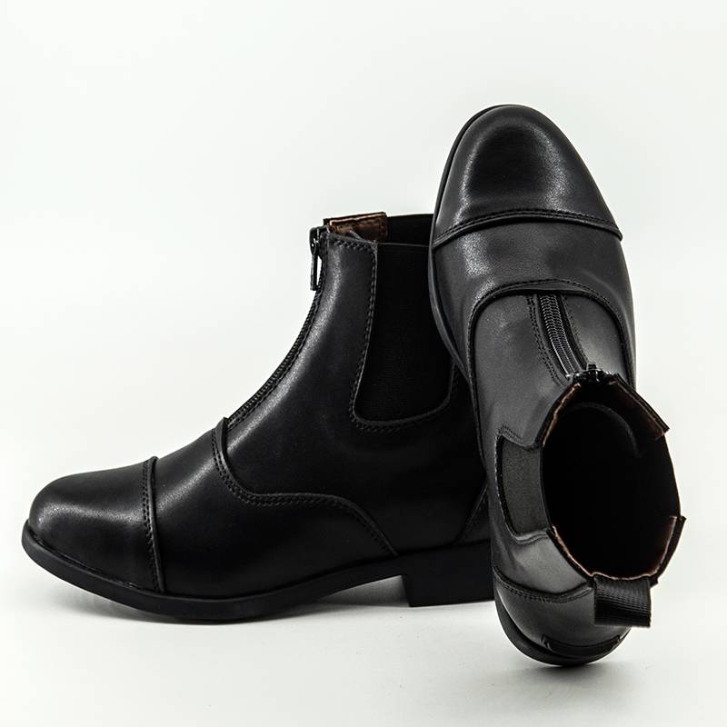 Professional equestrian boots Children adult summer horse riding short boots cowhide men and women knight competition training knight boots