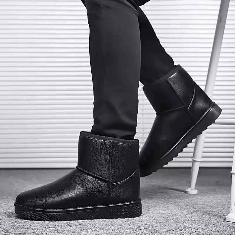 New Snow Boot Men's Winter Hempication Shoes and Thick Fighting Slide Bags Facefield Facing Northeast Horse Boots Cotton Shoes