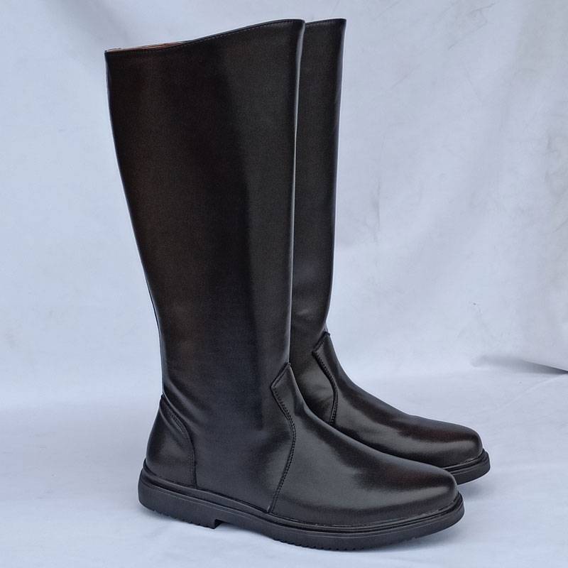 Hireman Horse Boot Boots Male Women's Paradise Paradise Students Flag Raise Boots High Leather Boots Knight Equestrian Boots Military Shoes