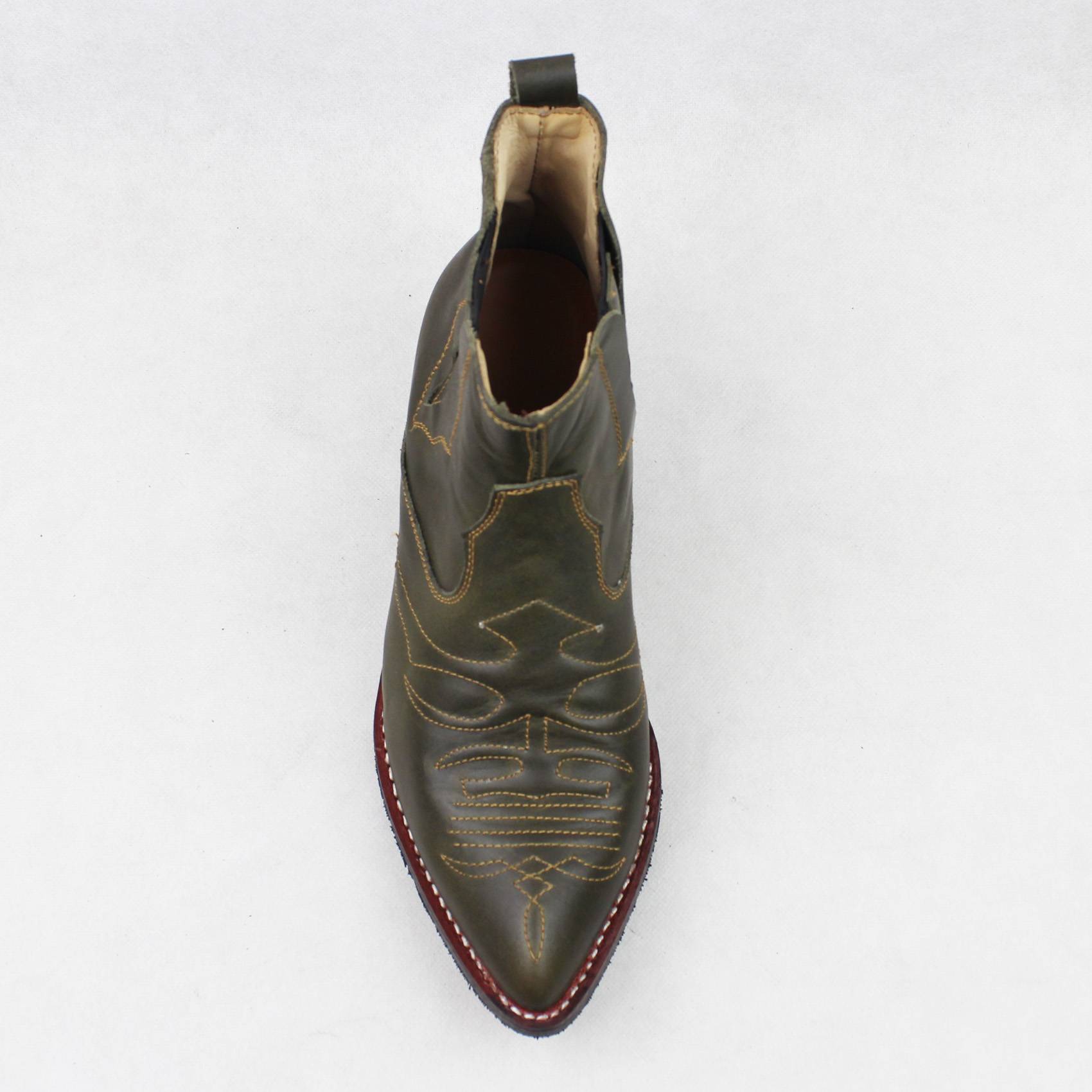 TB860 Western denim boots male horse boots knight boots pointed Martin boots raw Lianfang manufacturer direct sales handmade shoes men