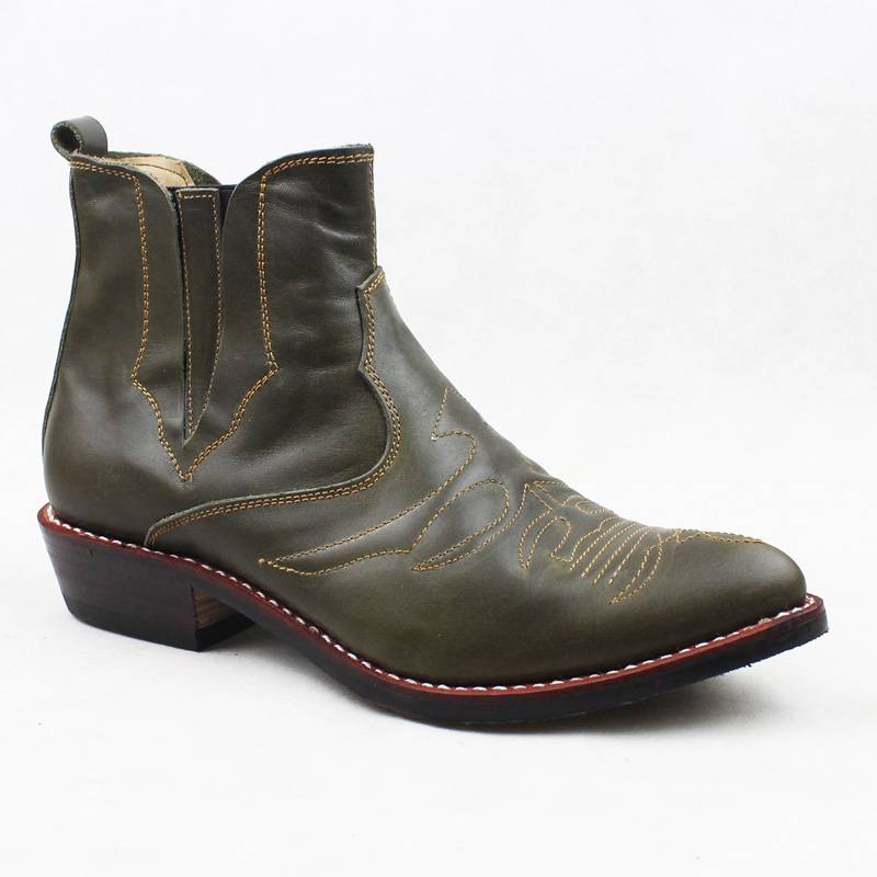 TB860 Western denim boots male horse boots knight boots pointed Martin boots raw Lianfang manufacturer direct sales handmade shoes men