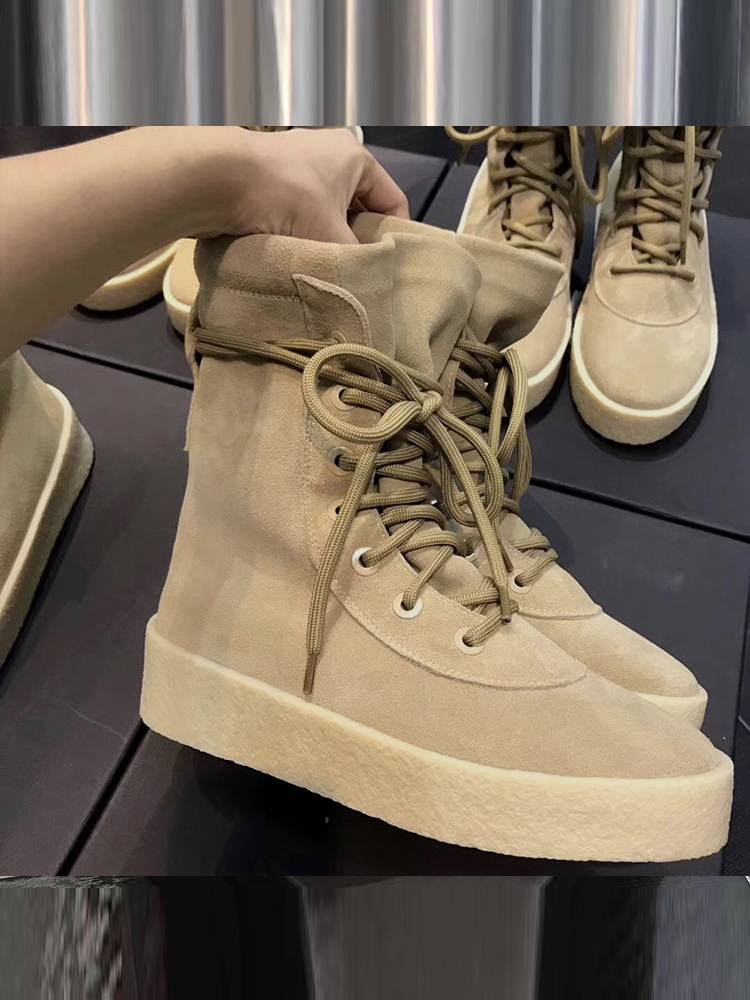 New models can't rotten Martin boots Chelsea women's boots flat British leather climbing men's short boots coconut tide couple shoes