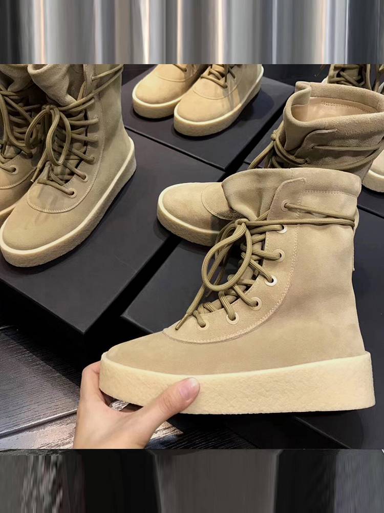 New models can't rotten Martin boots Chelsea women's boots flat British leather climbing men's short boots coconut tide couple shoes