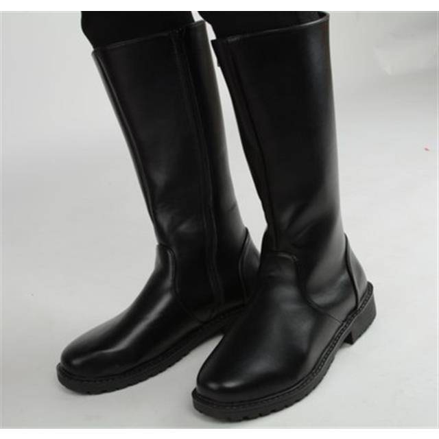 Men and women's leather boots men's shoes COSPLAY Anime Game Circuit Boots Ritual Boots Boot Martin Boots Plus Cotton High Tube