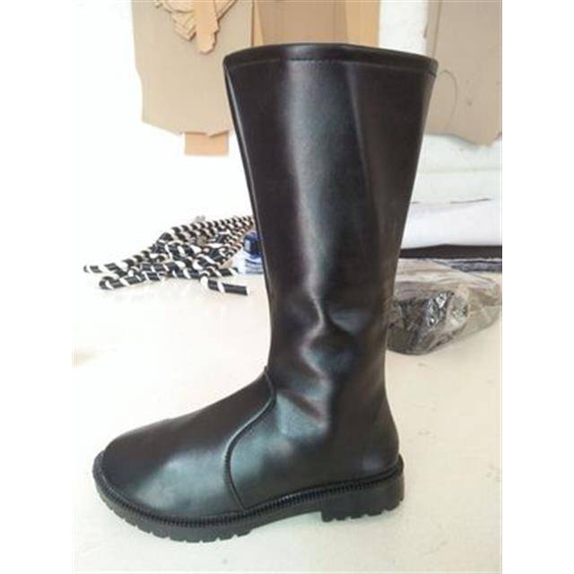 Men and women's leather boots men's shoes COSPLAY Anime Game Circuit Boots Ritual Boots Boot Martin Boots Plus Cotton High Tube