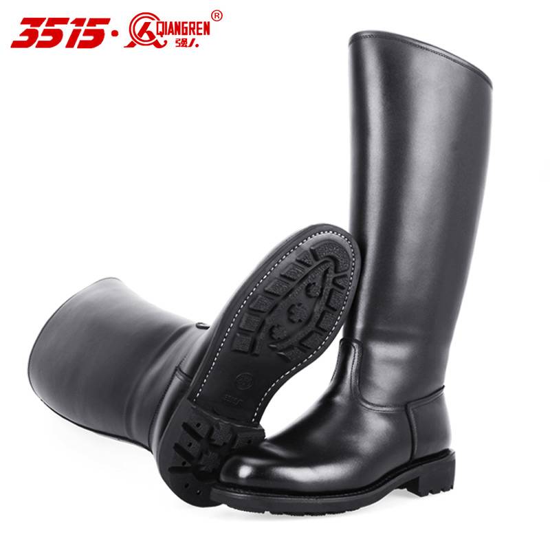 3515 strong horses boots men's honor guard's military parade boots boots Knight leather boots high -top equestrian boots high boots