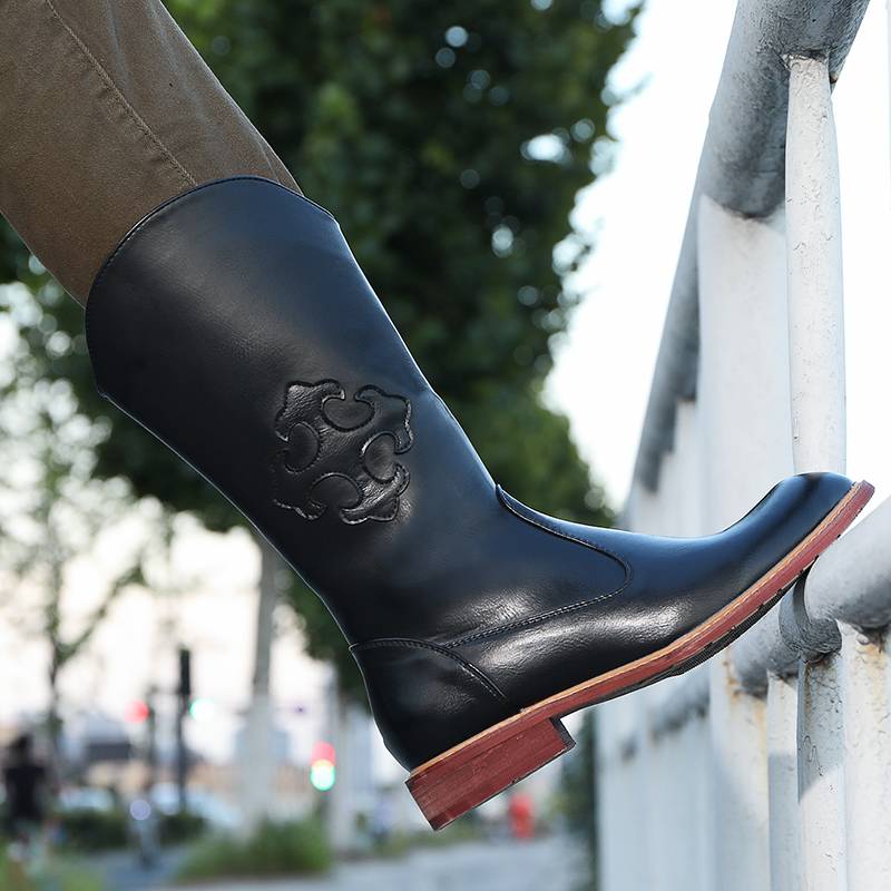 Long-bone boots, high-breed boots, with boots on horse boots, cowboy boots, Mongol boots