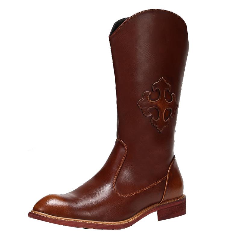 Long-bone boots, high-breed boots, with boots on horse boots, cowboy boots, Mongol boots