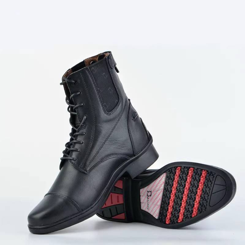 Italian cowhide horsema ride ride boots, equestrian boots, riding equipment, anti -slip and breathable horse boots eight -foot dragon horses