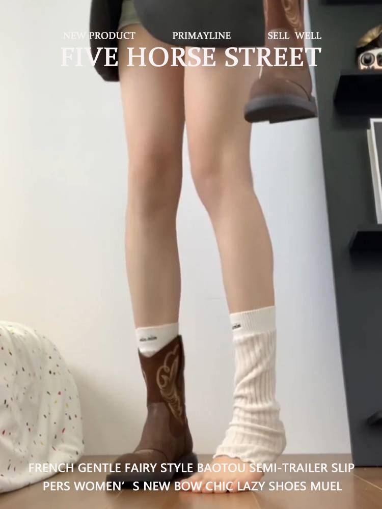 Sheepskin version ~ British style retro European and American embroidery Western off -road boots Knight boots short boots female Martin boots summer