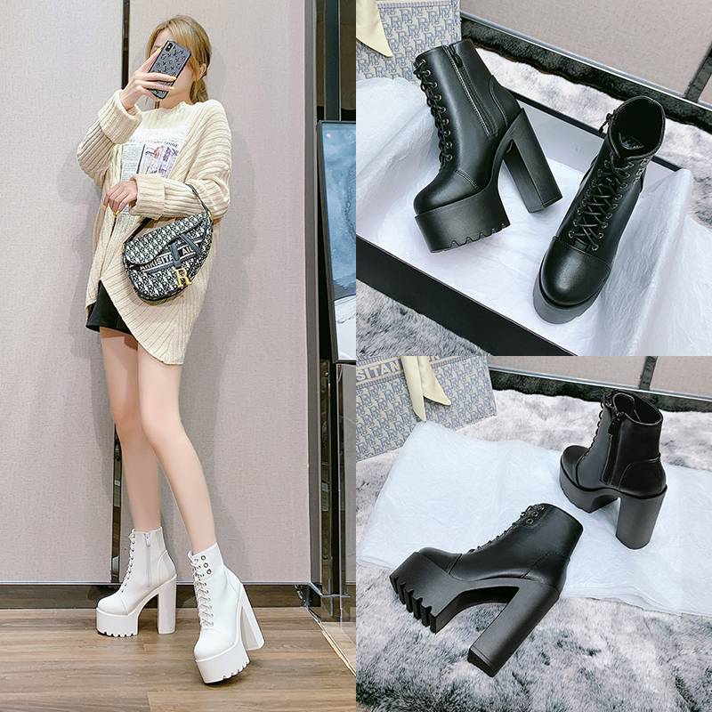 18cm/20 cm Ultra -heeled High Health Women's Shoes European and American catwalk show model model shoes show thin nude boots