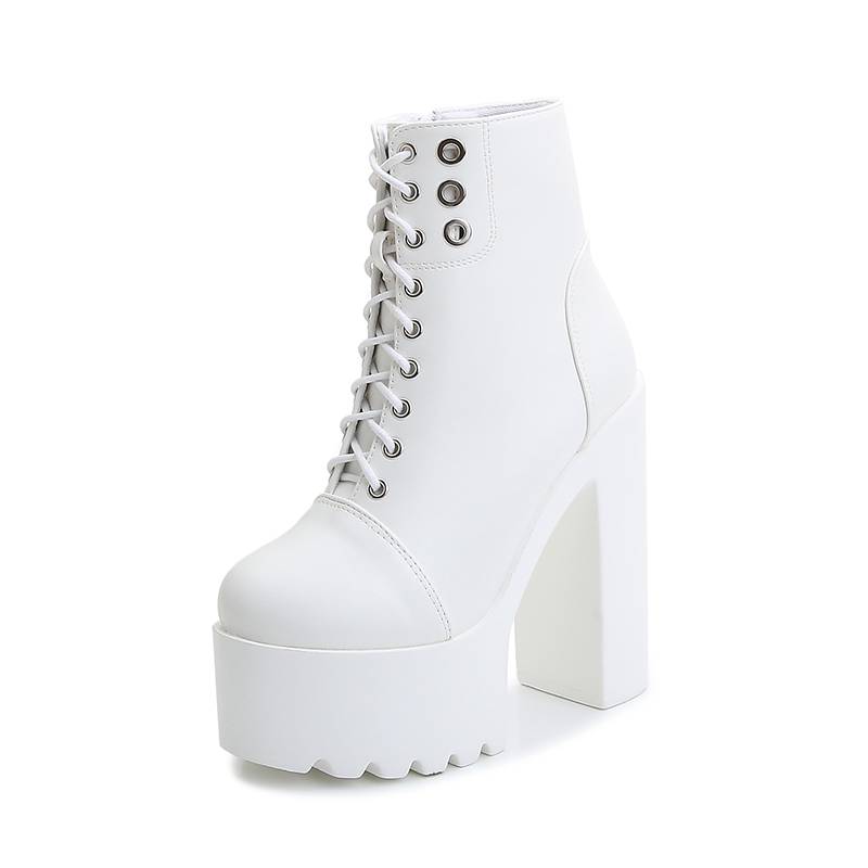 18cm/20 cm Ultra -heeled High Health Women's Shoes European and American catwalk show model model shoes show thin nude boots