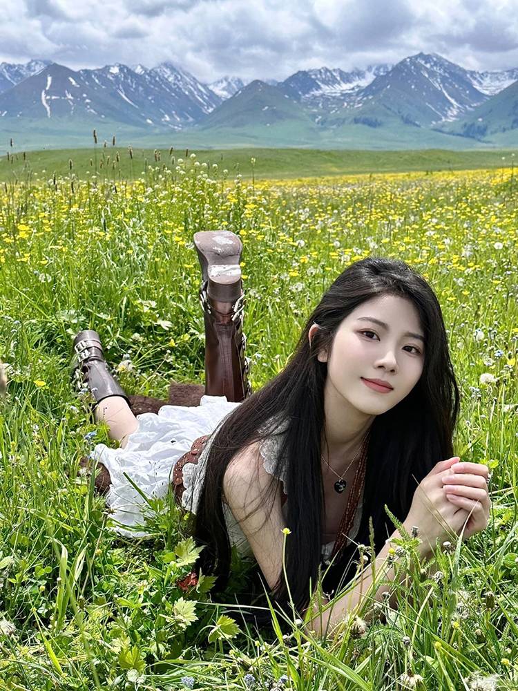 West Cowboy Boots, Xinjiang Tibet Travels with long-shot boots, Northwestern Savannah Tourist Knights, Martin Boots