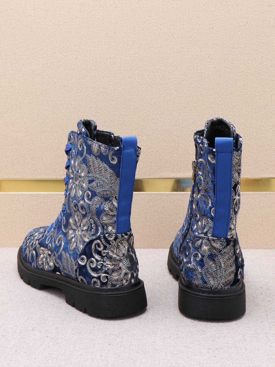 2024 new Martin boots male high -end embroidered boots, Hanfu boots in Hanfu boots, jelly increase the middle tube autumn