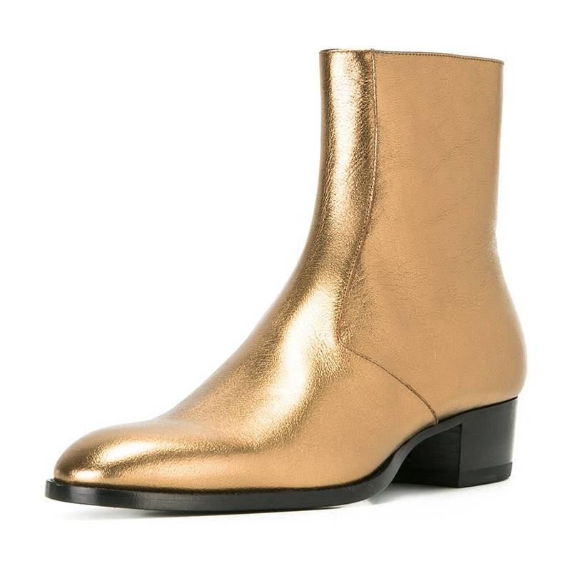 Chelsea Boot Chelsea Boot Male 2024 European and American new pointed personality Korean version of British leather Martin boots