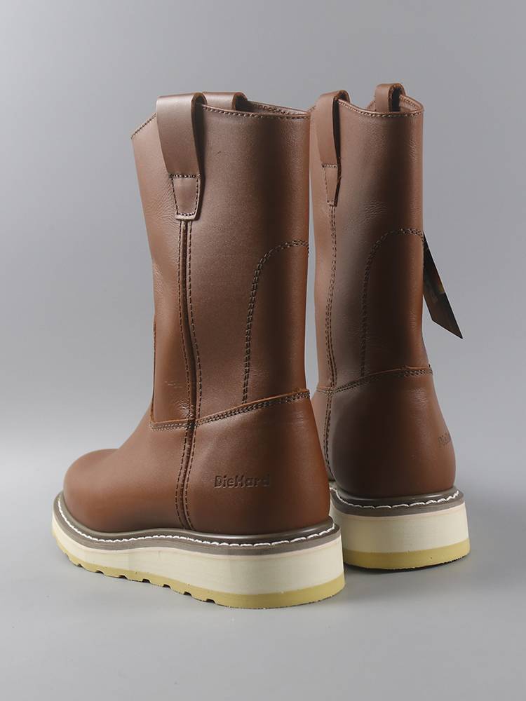 Rare high -end beef products leather men's boots handle head layer cowhide solid special sewing motorcycle boots comfortable horse boots