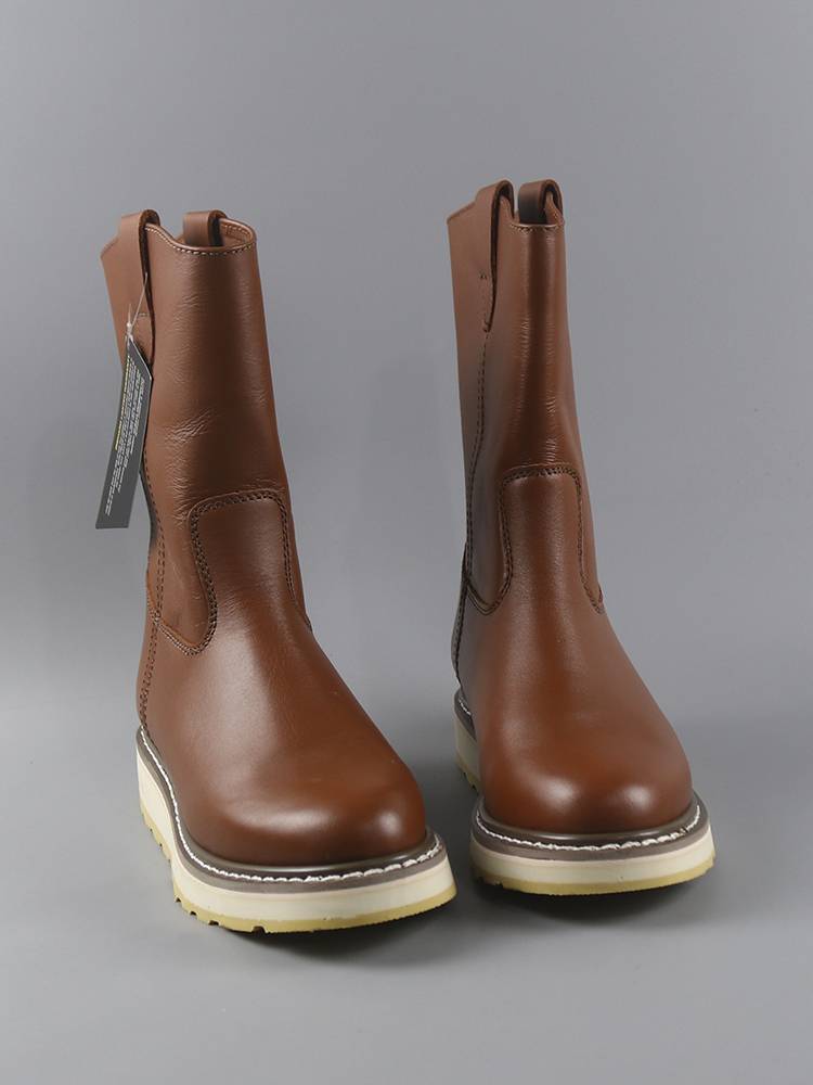 Rare high -end beef products leather men's boots handle head layer cowhide solid special sewing motorcycle boots comfortable horse boots