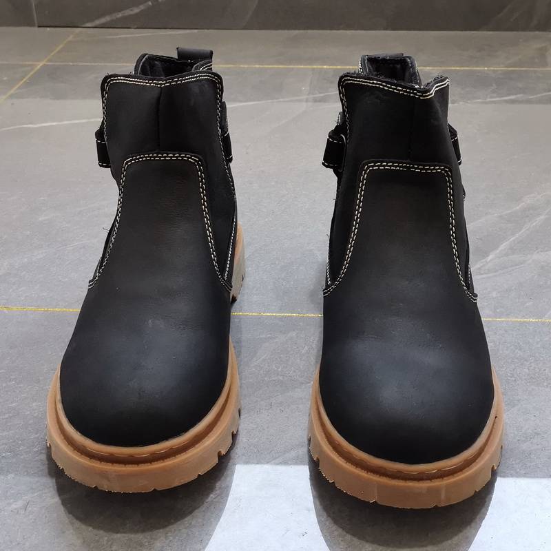 Special offer cowhide workers, leather short boots men's locomotive boots outdoor Martin boots female retro horse boots trend knight boots