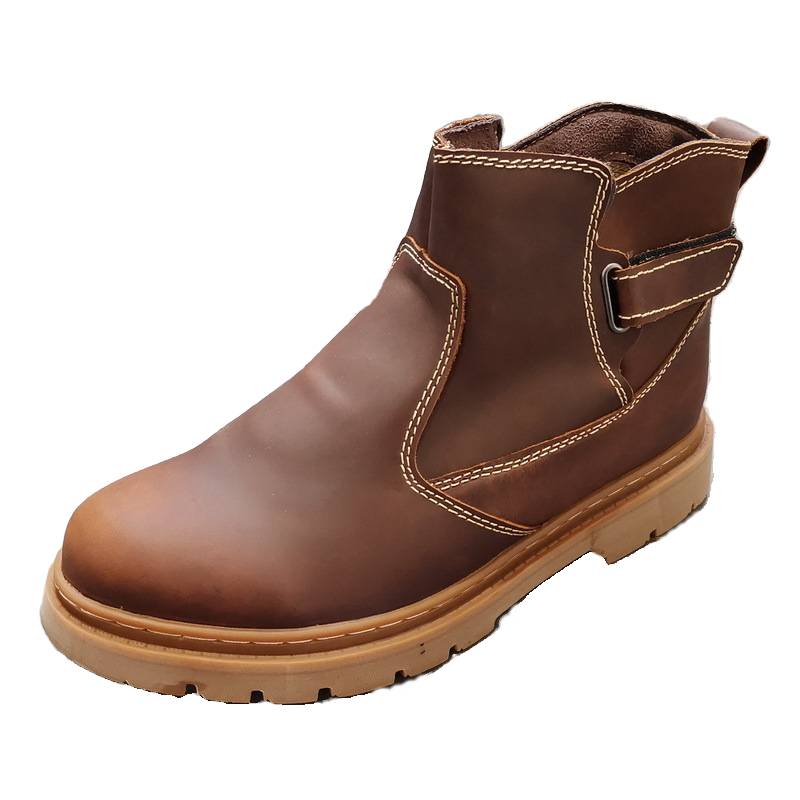 Special offer cowhide workers, leather short boots men's locomotive boots outdoor Martin boots female retro horse boots trend knight boots
