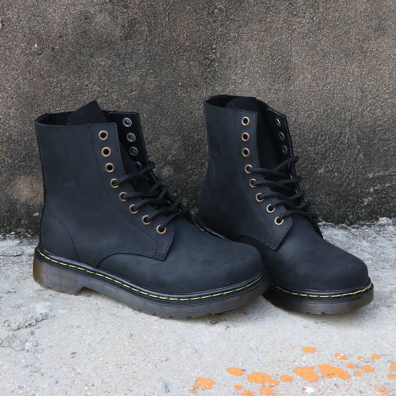 Leather 8 Confels Martin Boots Women's Retro Kitty Boots Waterproof Men's Boots Motorcycle Boots Tide Boots Boot Boot Bad Works Boot Boots