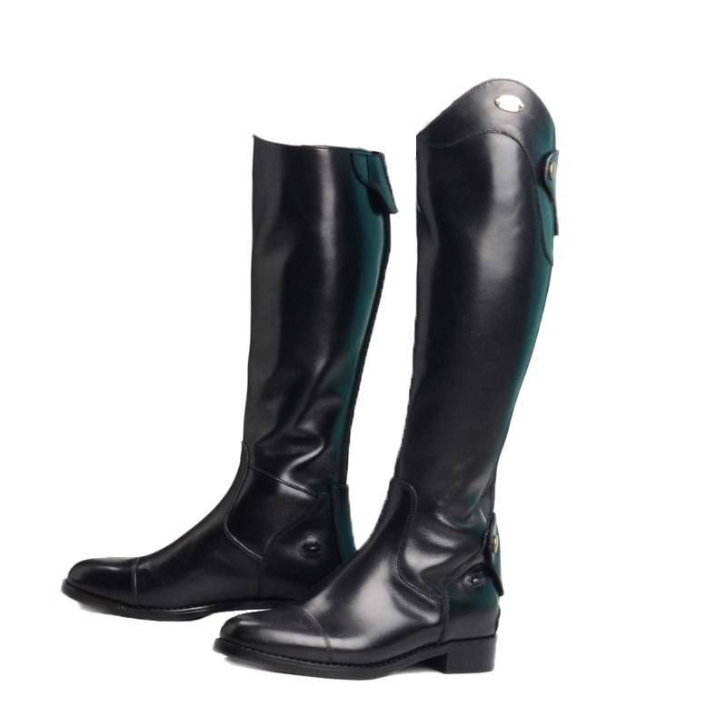 Professional equestrian horses boots, leather riding boots, thin version of male and women's high boots, equestrian training barrier boots