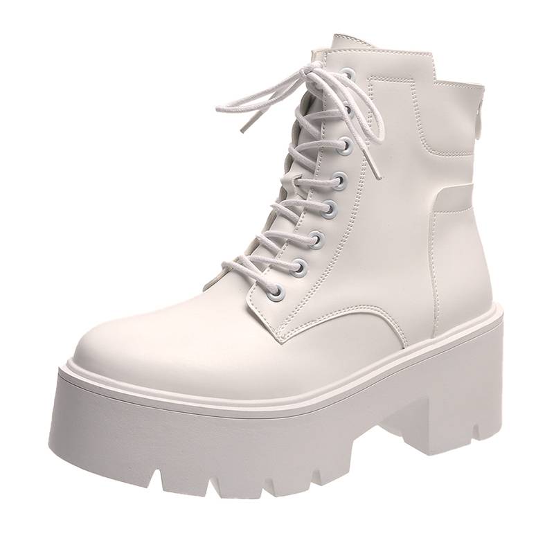 White Martin Boots Women's Spring and Autumn Single Boot 2024 Summer New Summary Black Boots High Heel Women's Boots