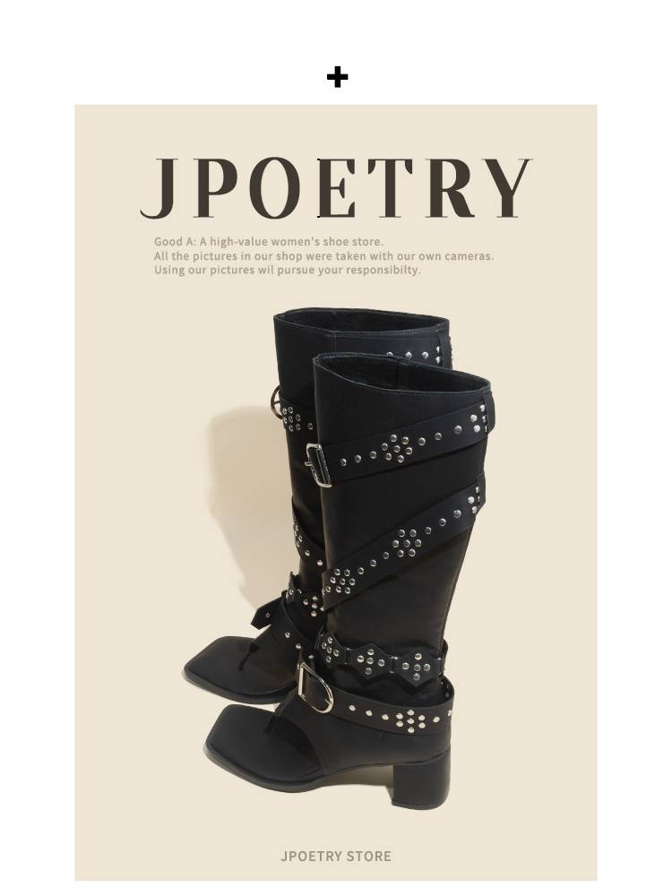 Liu Nailing Boots Female 2024 New Summer Boots Hot Girl Retro Fried Street Locomotive Black Black Tip Black Boots