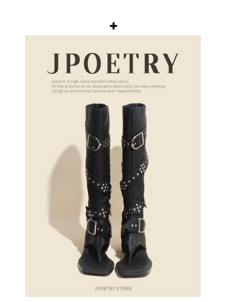 Liu Nailing Boots Female 2024 New Summer Boots Hot Girl Retro Fried Street Locomotive Black Black Tip Black Boots