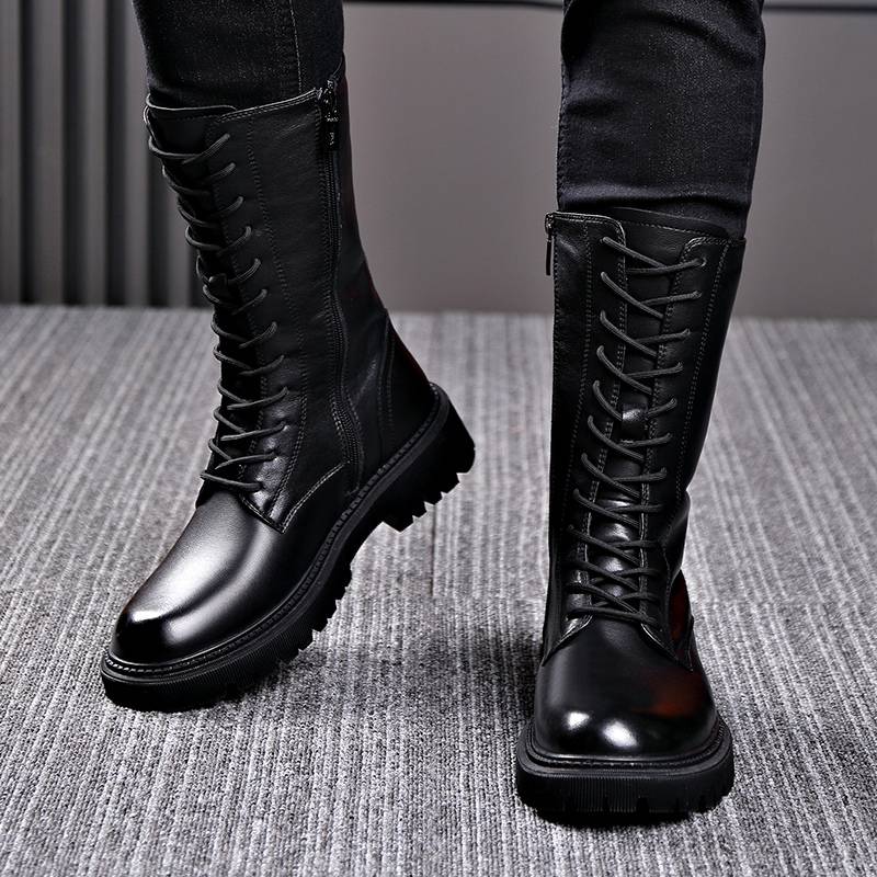 Martin Bootsman's British Flying Motorcycle Rider's Boots in the Fall Boots Threads to help with long boots