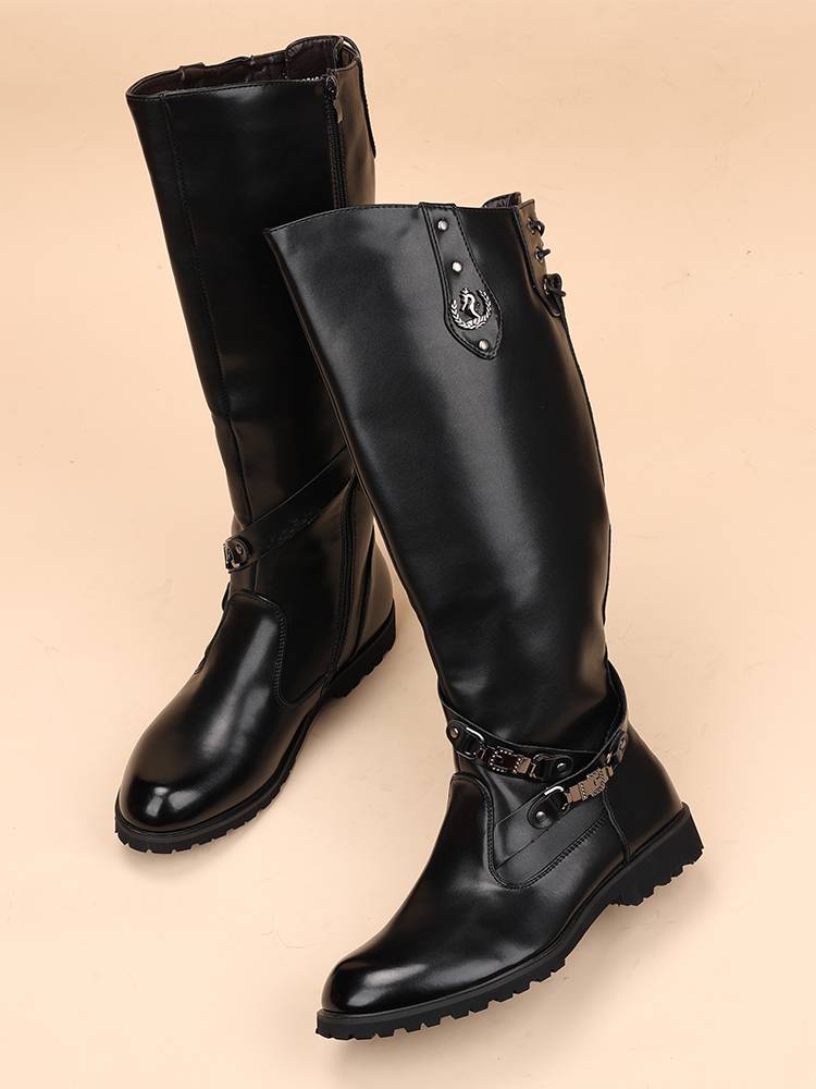 High-bone man's boots over his knee, long-brained man Martin's boots, cowboy boots, horse boots, horse-cruiser's boots