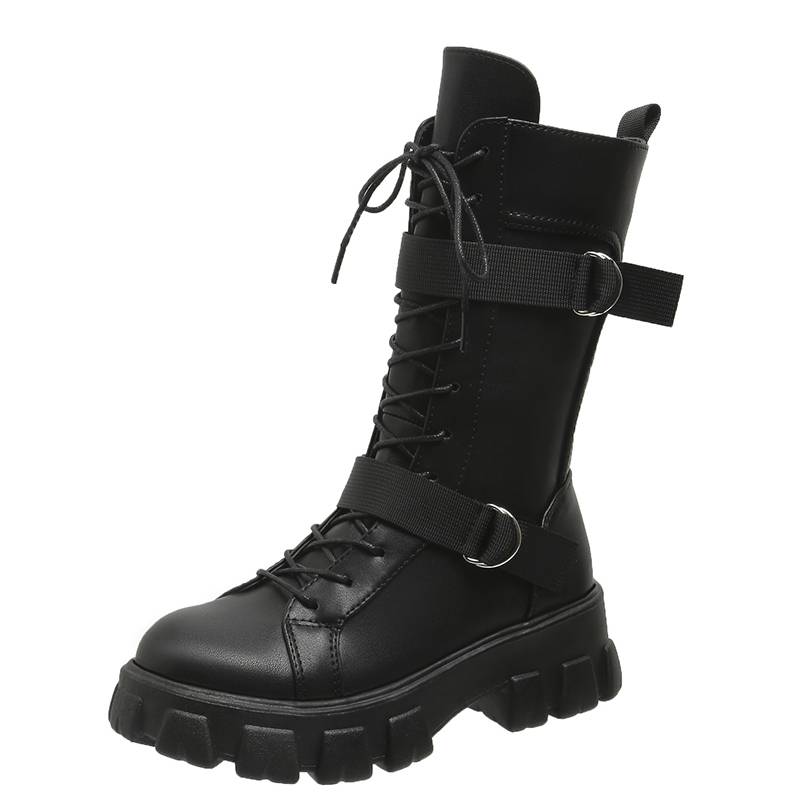 COS dedicated to high -size Martin boots 2024 new real soft Periodone wind thick bottom mid tube locomotive is thin