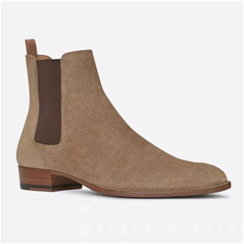Chelsea Spring and Autumn Special offers European and American trend scrubbing pointed ego handmade personality denim Martin short boots fashion men's shoes