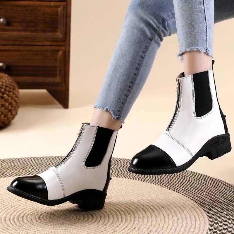 New equestrian horse boots men's and women's boots short boots all -leather equestrian boots Knight boots boots