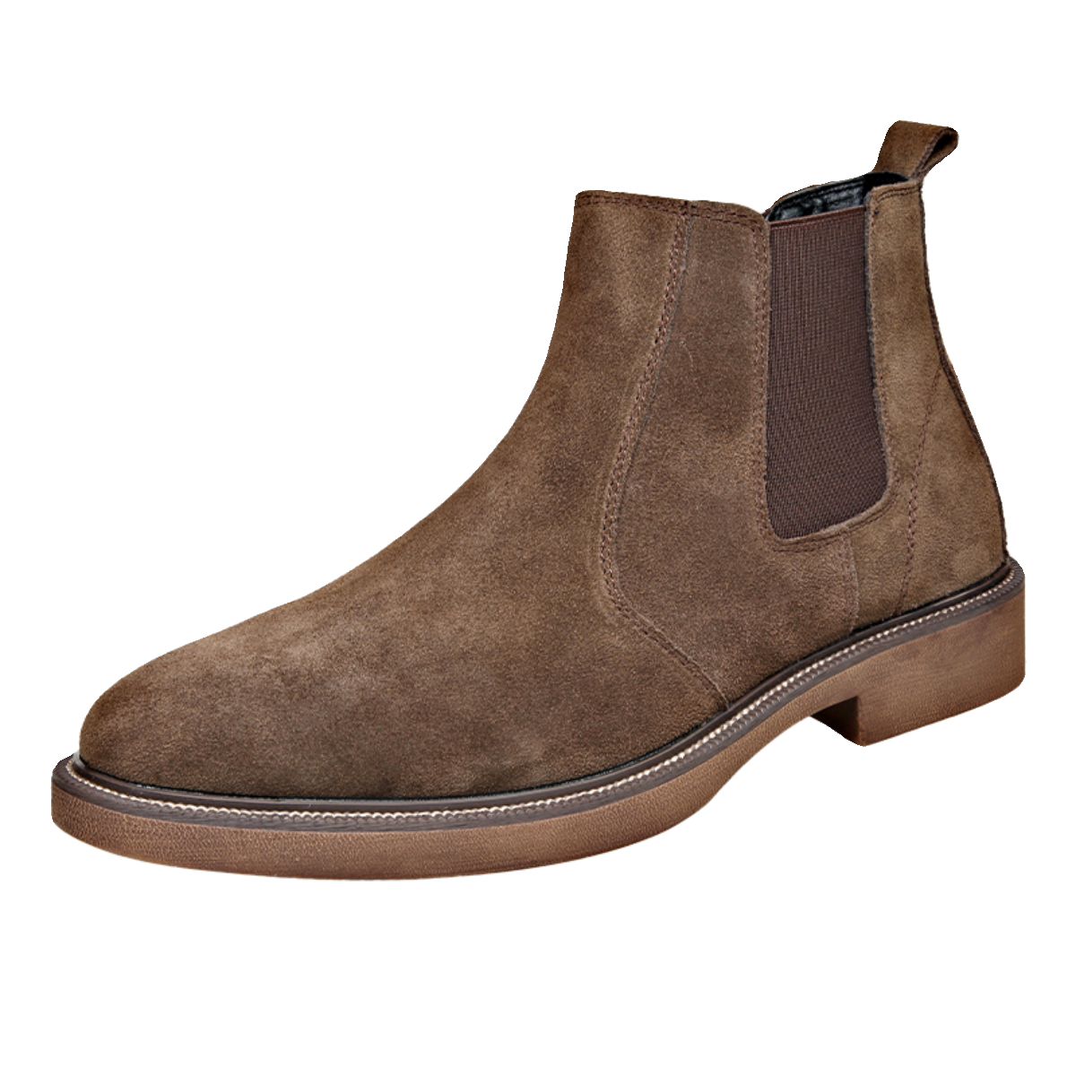 British men's Martin boots set leather anti -velvet matte skin mid -high -top leather hairstyle Chelsea short boots