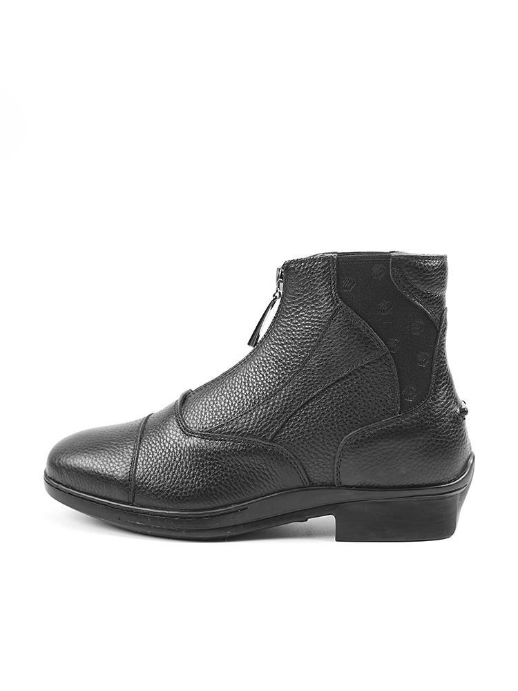 Mashangma's soft leather equestrian horses boots male and female ride competition cowhide help short boots, anti -slip resistance