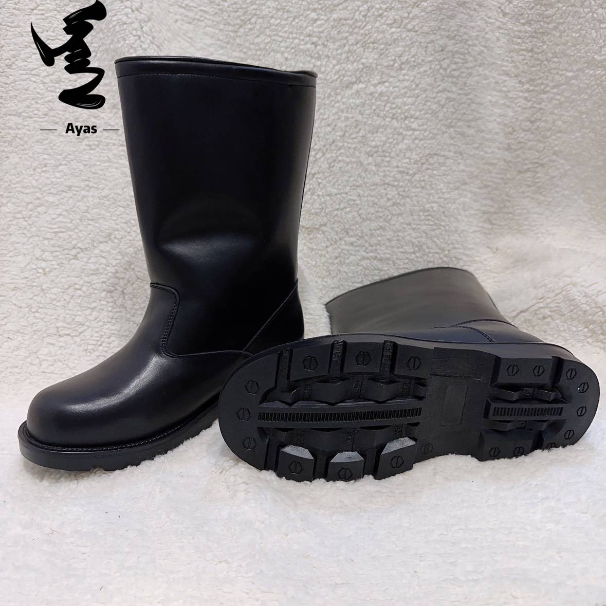Winter wool thick leg fur integrated high tsorbia plus thickened warm leather Mongolian eagle boots Mongolian horse boots
