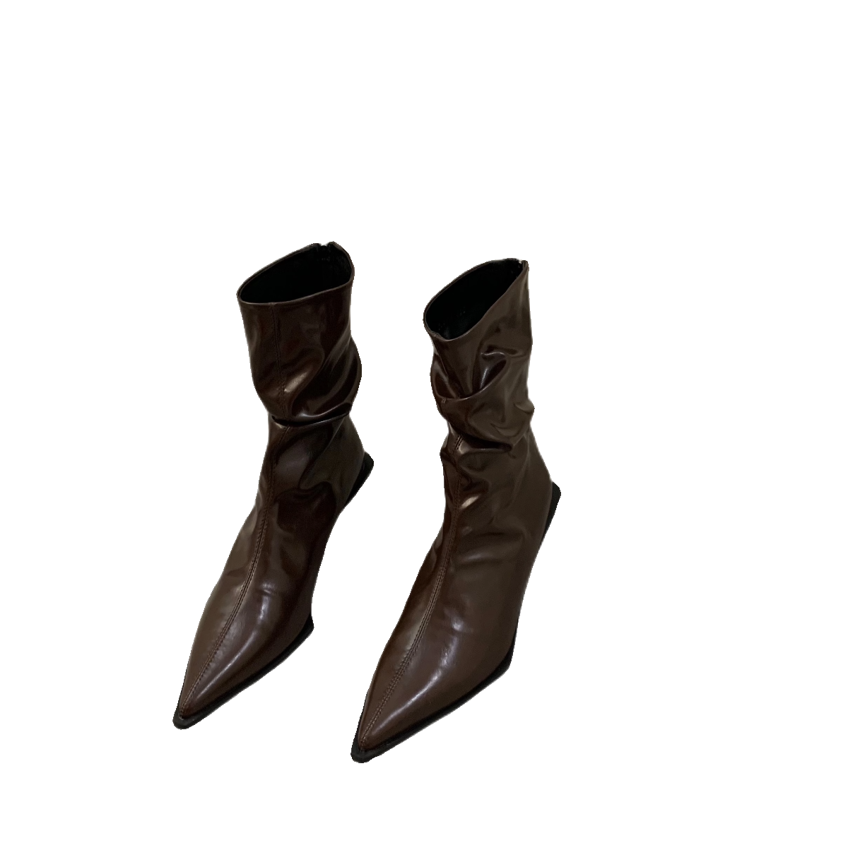 Hong Kong's French-style high-tempered, skinny, short-footed, 2024 spring-spill with Martin's boots