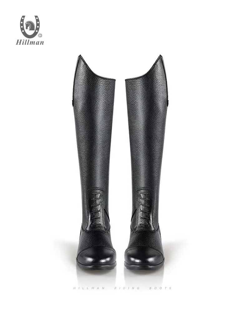 Professional equestrian boots men and women riding boots hillman real cowhide breathable comfortable riding boots 421