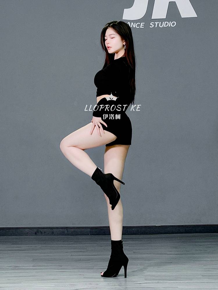 Jazz Dance High Heel Emiers Laica Socks Boots Fine Heel Dancing Sexy Fishes Top Boot Dance Shoes Heels