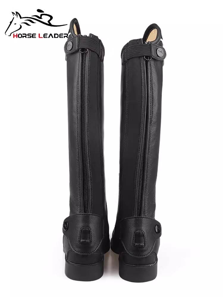 HorseLeader Cold Leather Riding Boots Men and Women Ride Boot Based on Bad Horse Boots Children's Obstacles Race High
