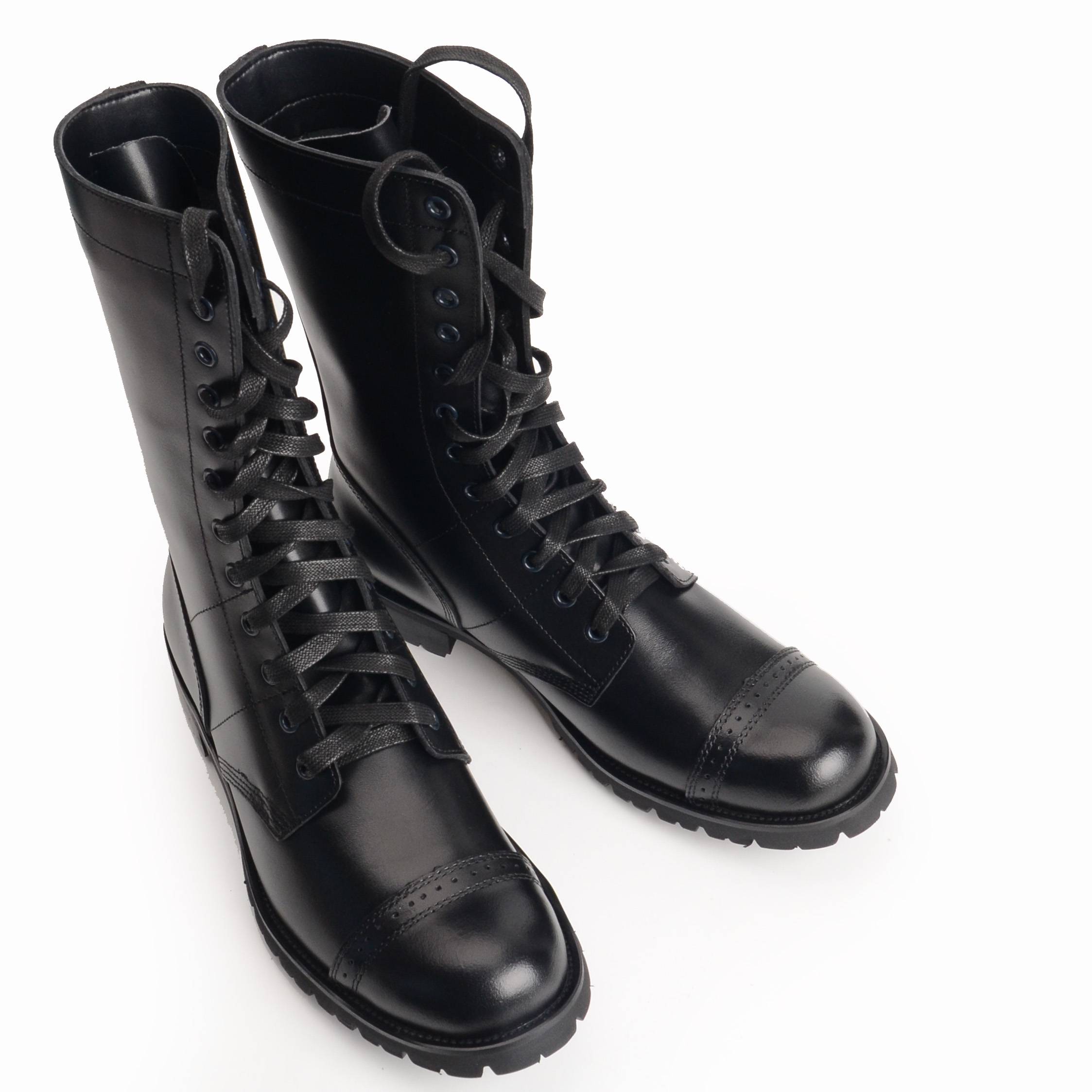 World War II Fragrant Paratrooper Boots Red Brown Cowhide Umbrella Guide Boarding Boots Tough Gume Students Martin Boots Martin Boots