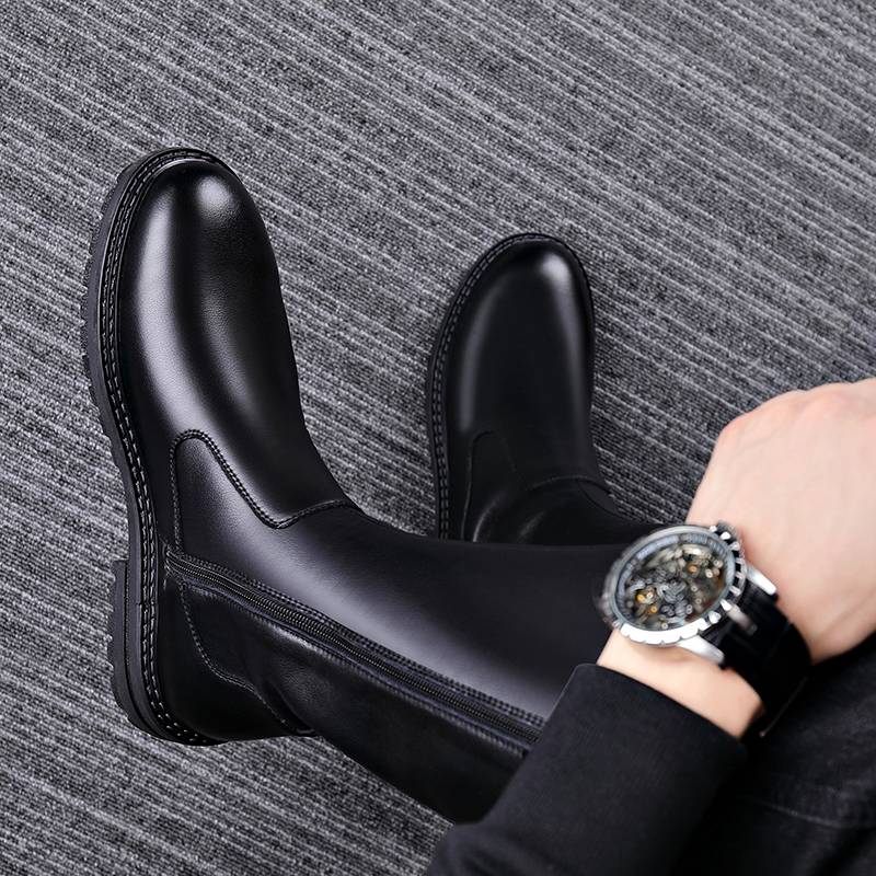 Martin Boots Man's Handy Boots and Fung Warming Man's Boots and Black Boots and Boots