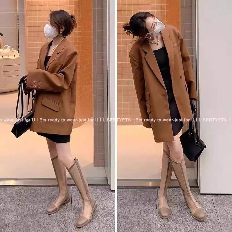 Guidi Fame leather boots female summer 2024 new hollow air -breathable net boots thin thick heel high -heeled juper boots