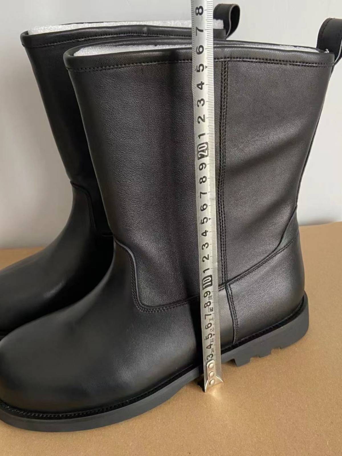New men's locomotive boots short leather boots outdoor work boots leather noodles, bribir leather boots, Mongolian boots