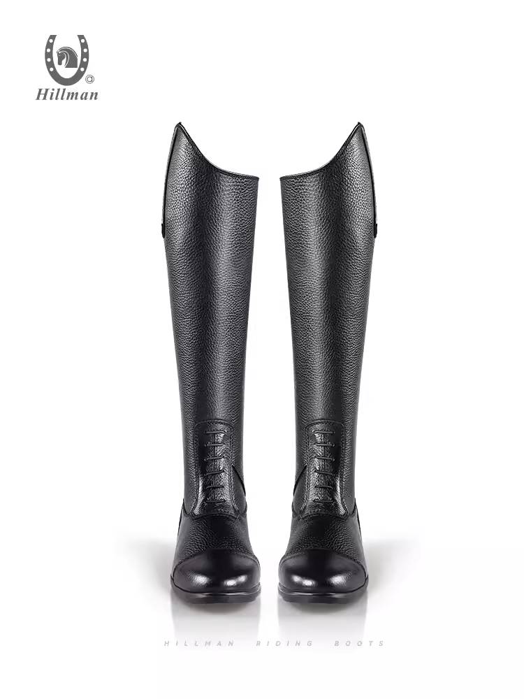 Adult professional equestrian boots men and women riding long boots, cowhide breathable soft riding boots British barrier boots
