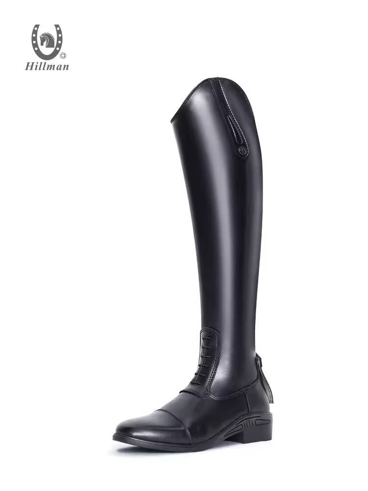 Adult professional equestrian boots men and women riding long boots, cowhide breathable soft riding boots British barrier boots