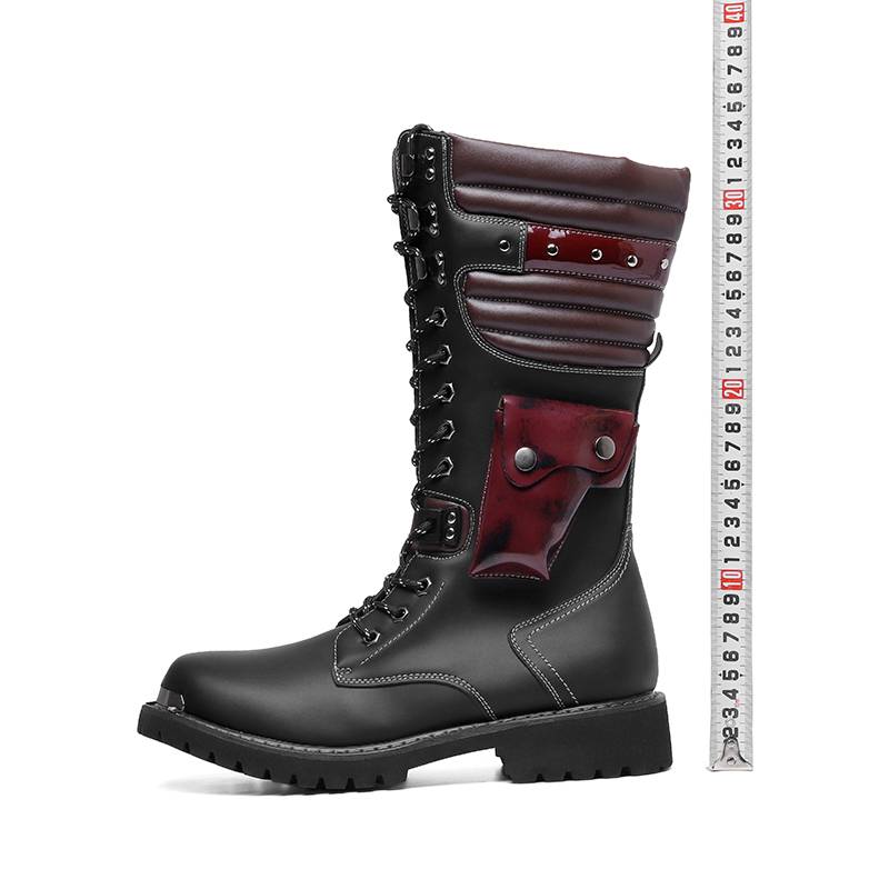 Locomotive riding boots male long cylinder retro boots Mongolian horse boots artist Martin boots new men's denim boots