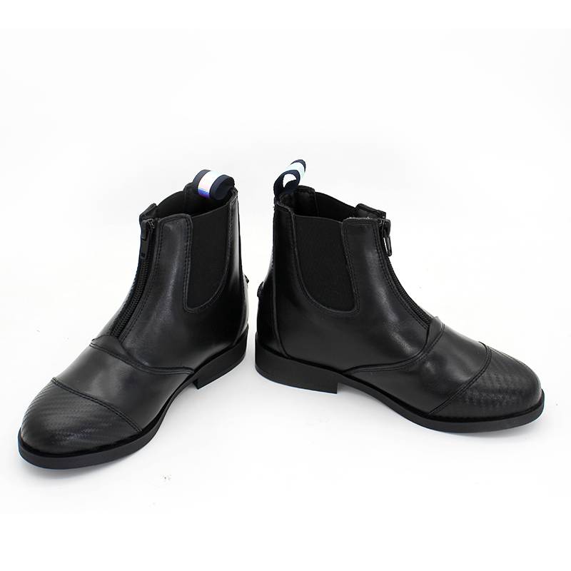 Professional equestrian boots Children's equestrian boots ride boots male and girls real cowhide competition non -skid equestrian equipment set